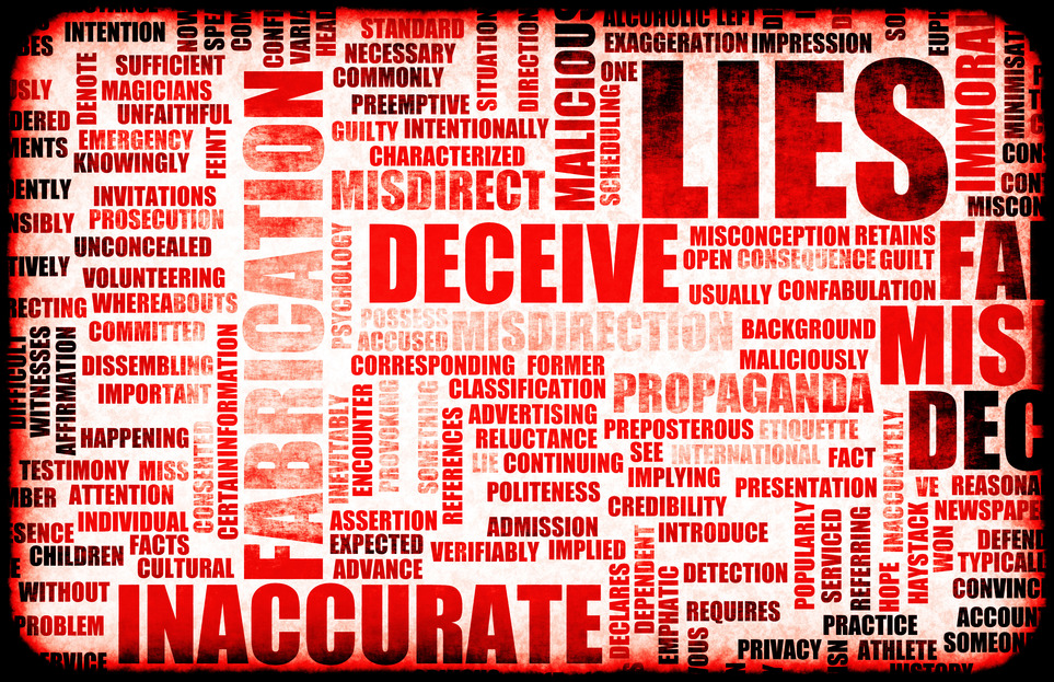 Lies and the Spreading of Fake Information